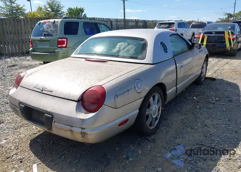 2004 Ford Thunderbird z USA, uszkodzony, nr VIN 1FAHP60A24Y102150